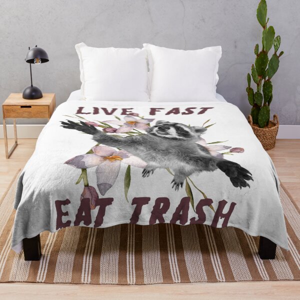 Item preview, Live Fast Eat Trash designed and sold by ArtofAddison.