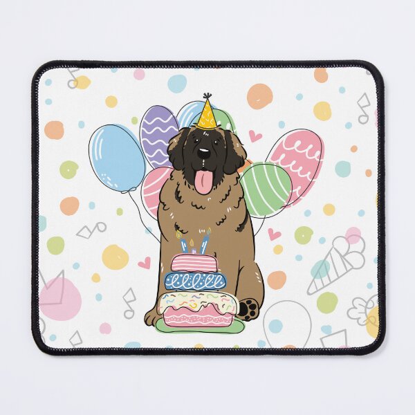 Item preview, Yellow Leonberger Dog Birthday Party 1 designed and sold by Lulupainting.