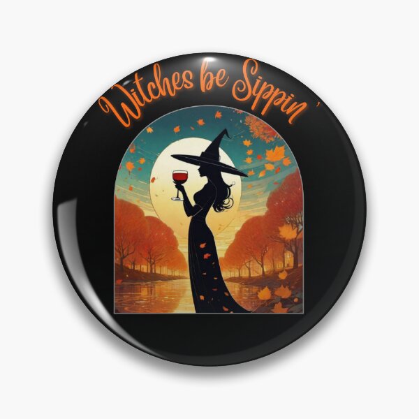 Item preview, Witches be Sippin' Sticker designed and sold by OnPointWear.