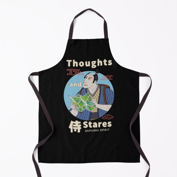Item preview, Thoughts and Stares with Japanese Samurai Spirit (blue) designed and sold by Mika2525-smile.