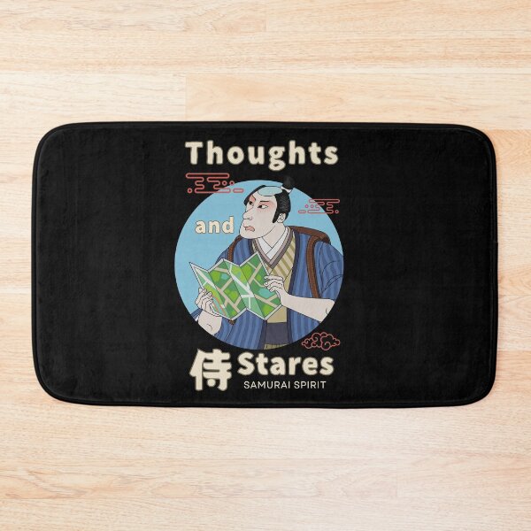 Item preview, Thoughts and Stares with Japanese Samurai Spirit (blue) designed and sold by Mika2525-smile.