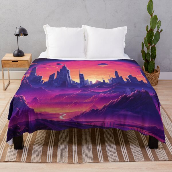 Item preview, Retro City Skyline || Neon Lights, Retrowave Synthwave Futuristic, Night City designed and sold by UmuuStudio.