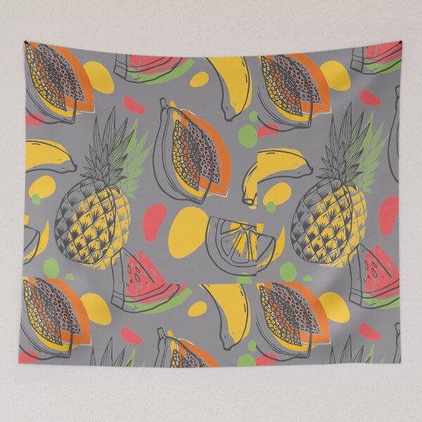 Item preview, fruit pineapple seamless designed and sold by obinsuma.