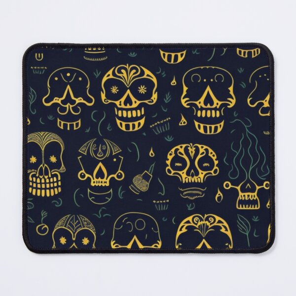 Item preview, Macabre Sugar Skulls and Cursed Candlelit Pumpkins T-shirt Design designed and sold by FemmeFlair.