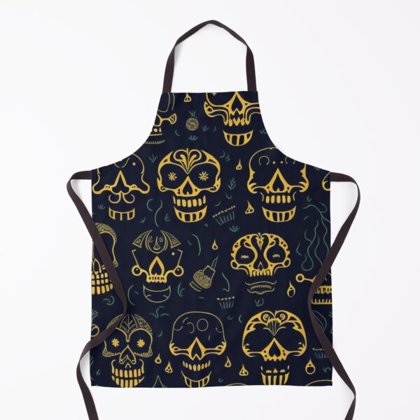 Item preview, Macabre Sugar Skulls and Cursed Candlelit Pumpkins T-shirt Design designed and sold by FemmeFlair.