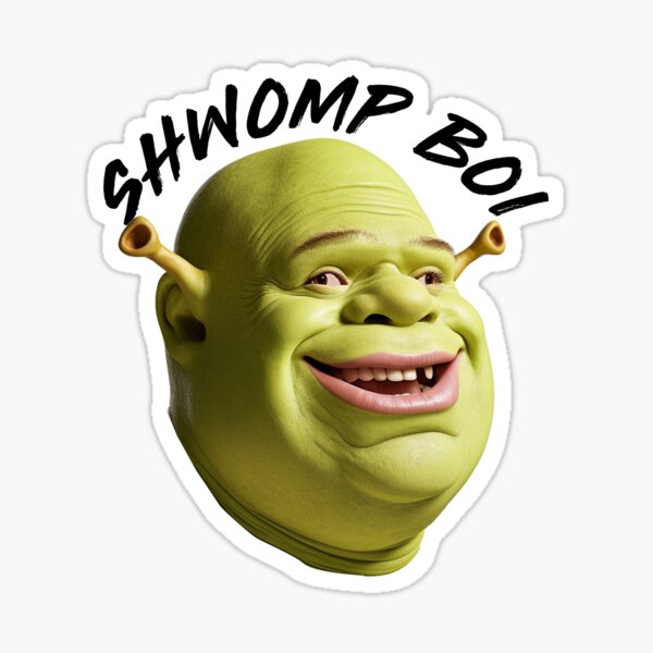 Cara Shrek Meme Stickers for Sale