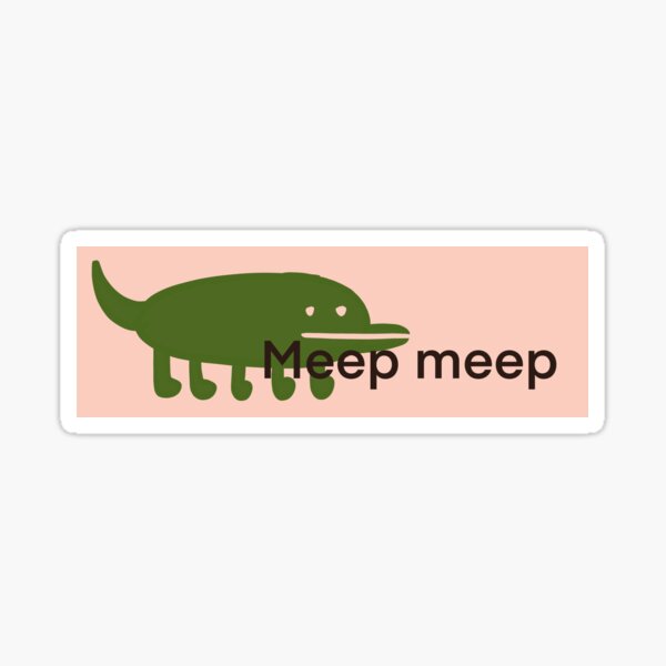 Meep Morp Dinosaur Sticker