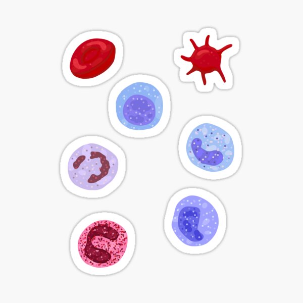 Item preview, Hand Drawn Blood Cells Pack designed and sold by SofiaSava01.