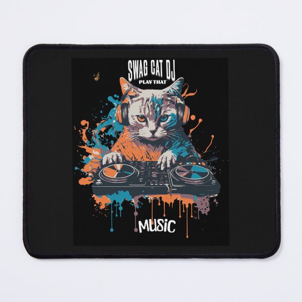 Item preview, Swag DJ Music Cat designed and sold by Aquablue22.