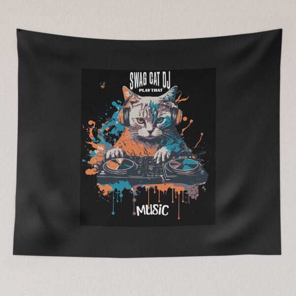Item preview, Swag DJ Music Cat designed and sold by Aquablue22.