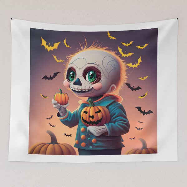 Item preview, Little Skeleton Boy designed and sold by SabyDigitalArt.