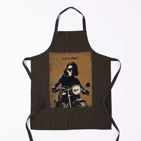 Item preview, Vintage Biker Girl Live Fast Artº53Z designed and sold by Bauani.