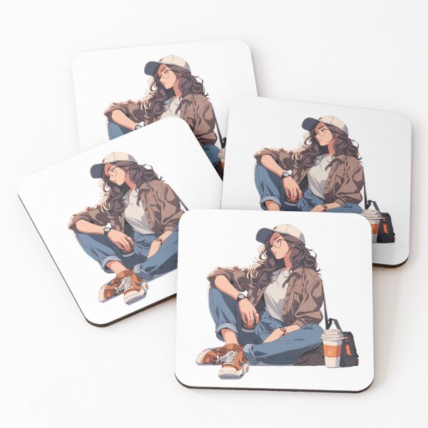 Item preview, The Girl Coffee Lover designed and sold by Ordinary Life Works.
