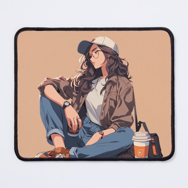 Item preview, The Girl Coffee Lover designed and sold by Ordinary Life Works.