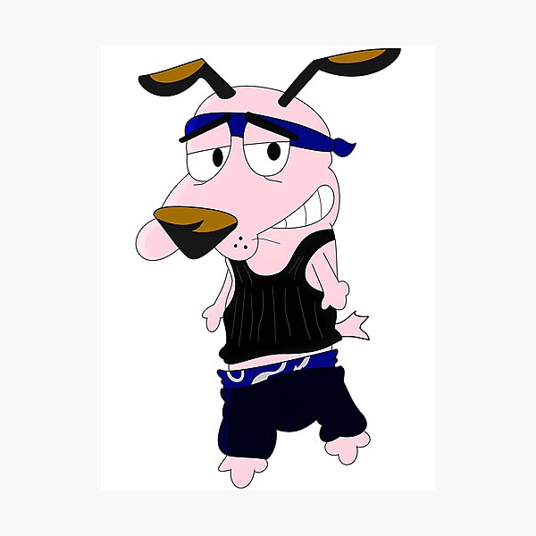 Item preview, Gangster Courage the Cowardly Dog designed and sold by HollandVileC.