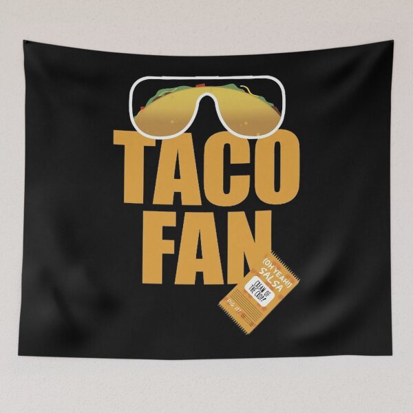 Item preview, Taco Fan On Dark (Macho Man Parody) designed and sold by FusersRowan83.