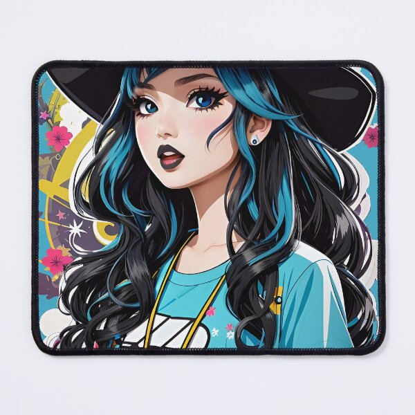 Item preview, Kawaii Witch Anime Girl - Adorable Magical Artwork designed and sold by FuroAI.