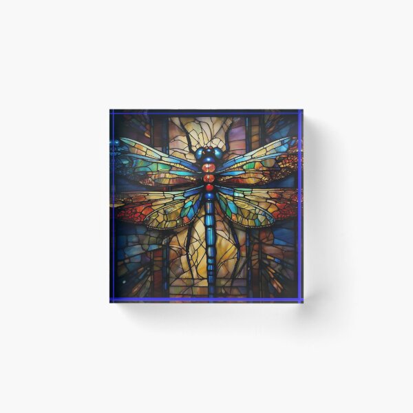 Artikelvorschau, Libelle-Buntglas-Kunst entworfen und verkauft von druidwolfart.