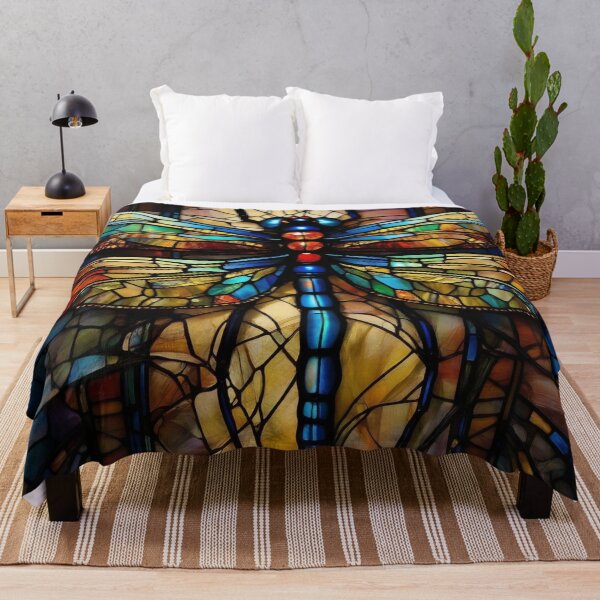 Item preview, Dragonfly Stained Glass Art designed and sold by druidwolfart.
