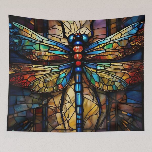 Item preview, Dragonfly Stained Glass Art designed and sold by druidwolfart.