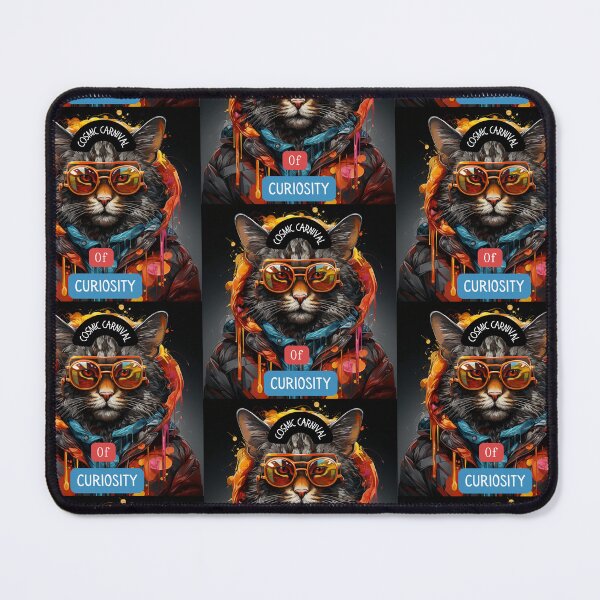 Item preview, Colorful Cat Cosmic Carnival of Curiosity designed and sold by Aquablue22.