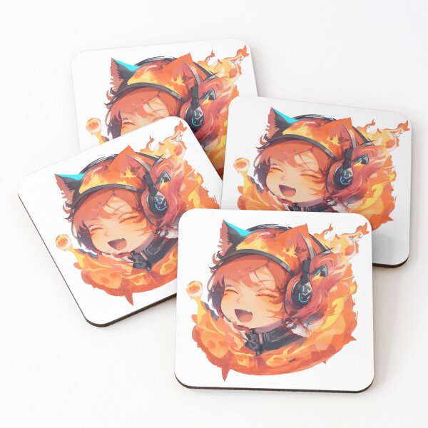 Item preview, Cat Girl with Headphones Ignited by Music designed and sold by ngness.