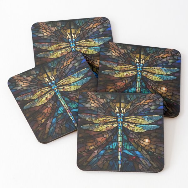 Item preview, Dragonfly Stained Glass Art designed and sold by druidwolfart.