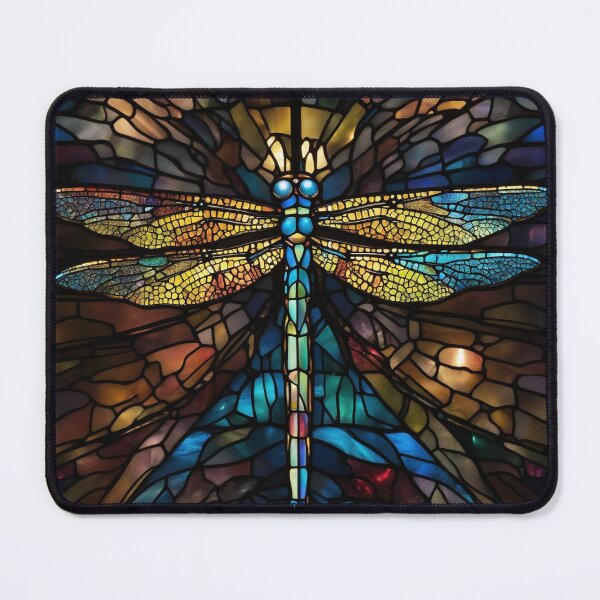 Artikelvorschau, Libelle-Buntglas-Kunst entworfen und verkauft von druidwolfart.