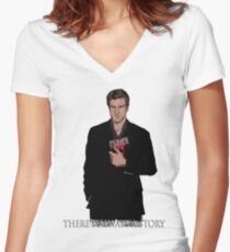 Richard Castle Women's Fitted V-Neck T-Shirt