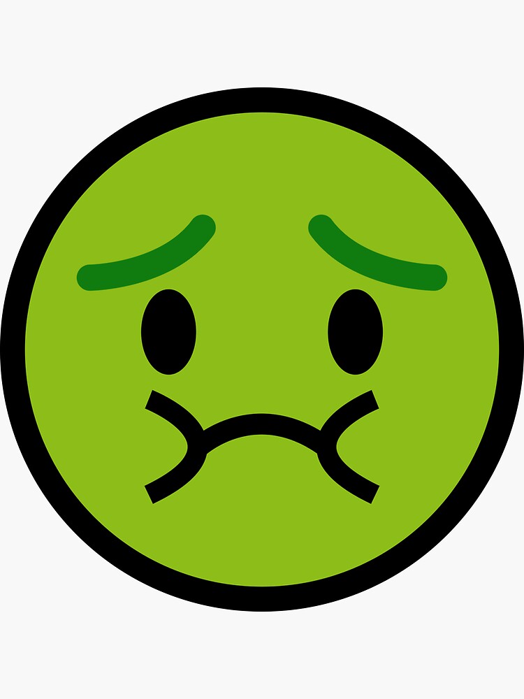 green sick emoji android