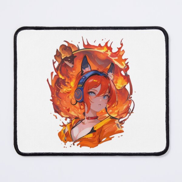 Item preview, Cat Girl with Headphones Ignited by Music designed and sold by ngness.
