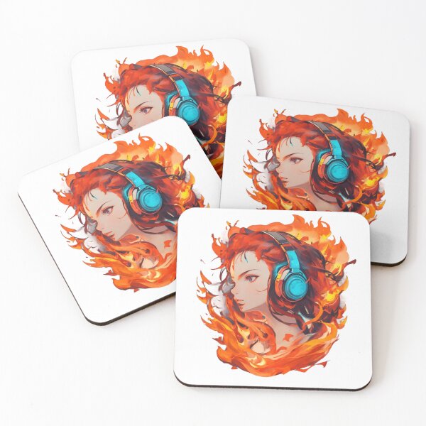 Item preview, Girl with Headphones Ignited by Music designed and sold by ngness.