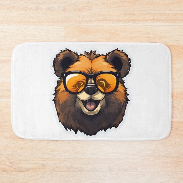 Item preview, Cute Funny Bear with Glasses designed and sold by ZappyP.