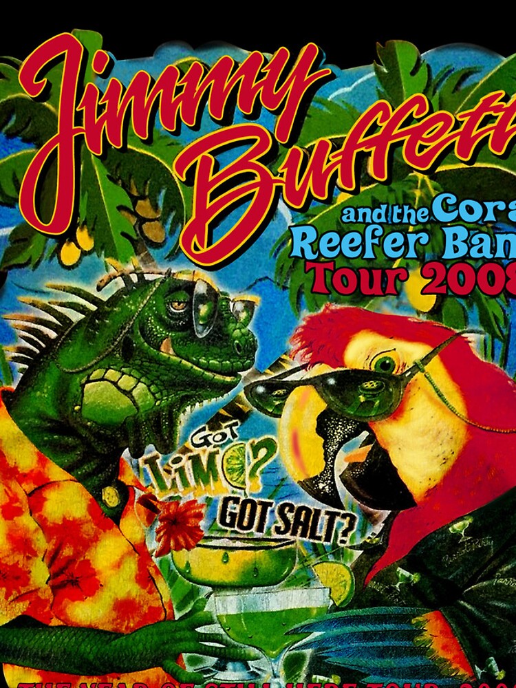 Disover Jimmy Buffett Concert Med 2008 Vintage Year of Still Here Tour iPhone Case
