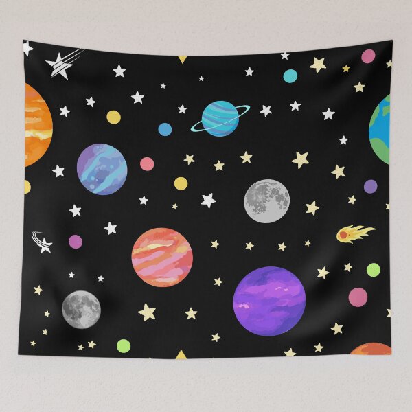 Item preview, Planets and stars Pattern designed and sold by ArtisticAblaze.
