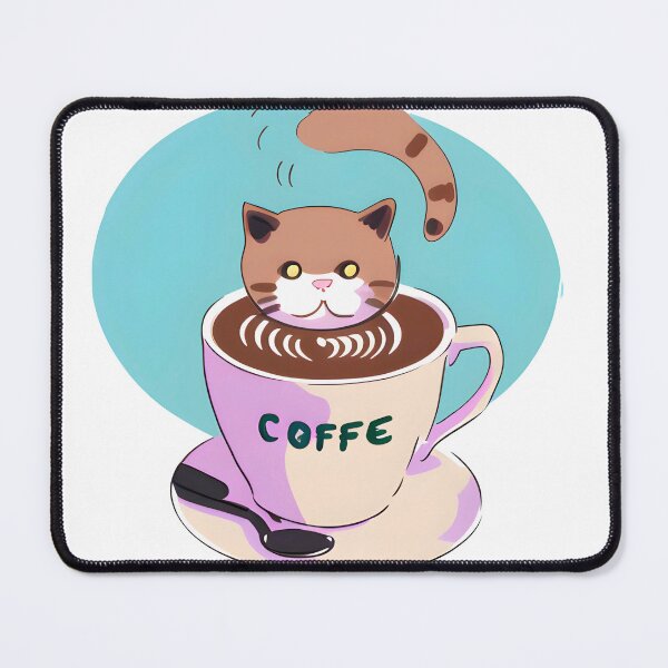 Item preview, Cat and Coffee designed and sold by CreaJP.