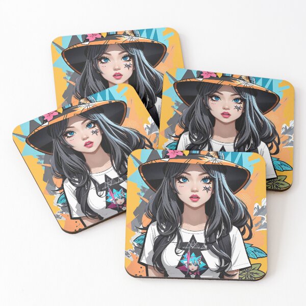 Item preview, Street-Styled Kawaii Witch - Modern Anime Artwork designed and sold by FuroAI.