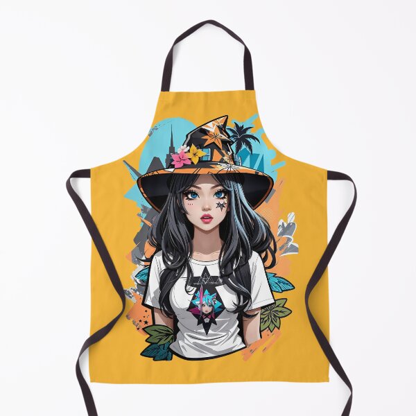 Item preview, Street-Styled Kawaii Witch - Modern Anime Artwork designed and sold by FuroAI.