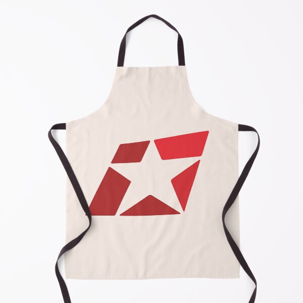 Item preview, The Bold energetic and mobile Red Star Graphic in Negative Space Design Style. designed and sold by Wiggly Lines.