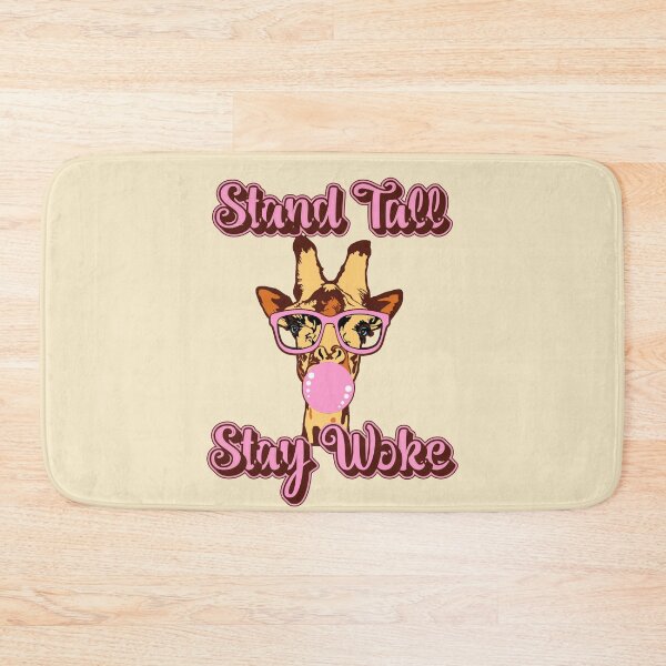 Item preview, Stand Tall Stay Woke with funny giraffe with glasses and bubblegum designed and sold by JoyOfHopeStore.