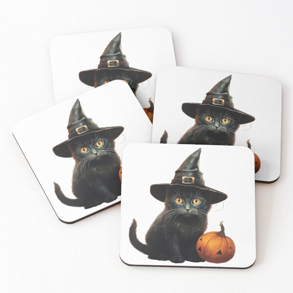 Item preview, Halloween witch cat with Pumpkin designed and sold by Edward Mason.