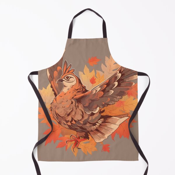 Item preview, Jumping Ruffed Grouse in Fall Foliage designed and sold by InkedBeasts.