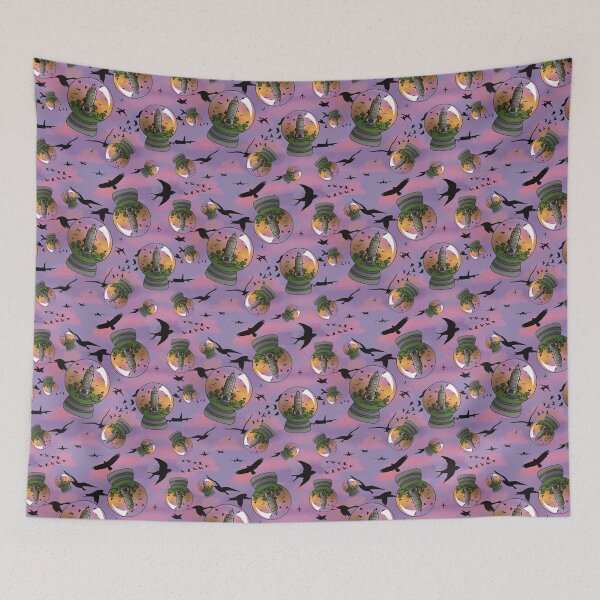Item preview, City Globe Pattern (Lavender) designed and sold by honeybeepaper.