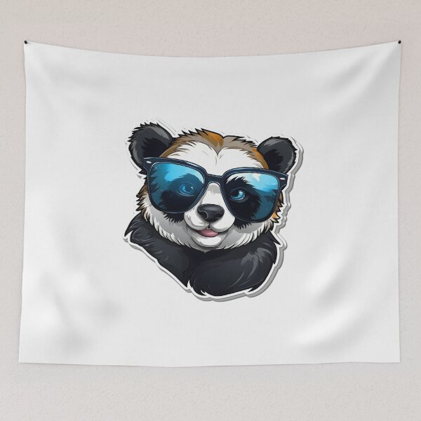 Item preview, Cute Super Funny Bear with Blue Glasses designed and sold by ZappyP.