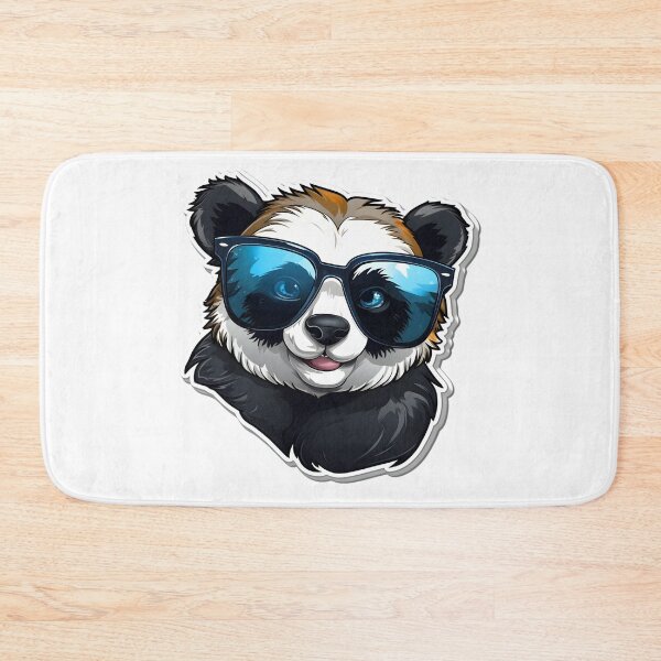 Item preview, Cute Super Funny Bear with Blue Glasses designed and sold by ZappyP.