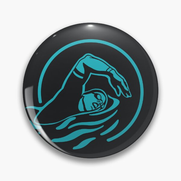 Item preview, Minimalist art of a freestyle swimmer designed and sold by martodesign.