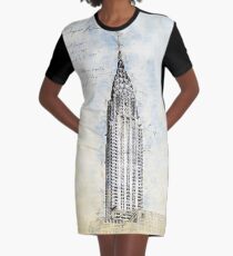 Crysler Building, New York USA Graphic T-Shirt Dress