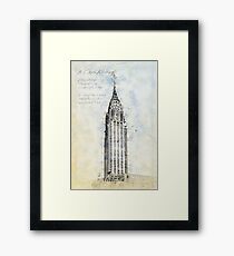 Crysler Building, New York USA Framed Print