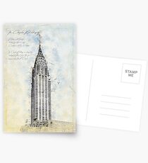 Crysler Building, New York USA Postcards