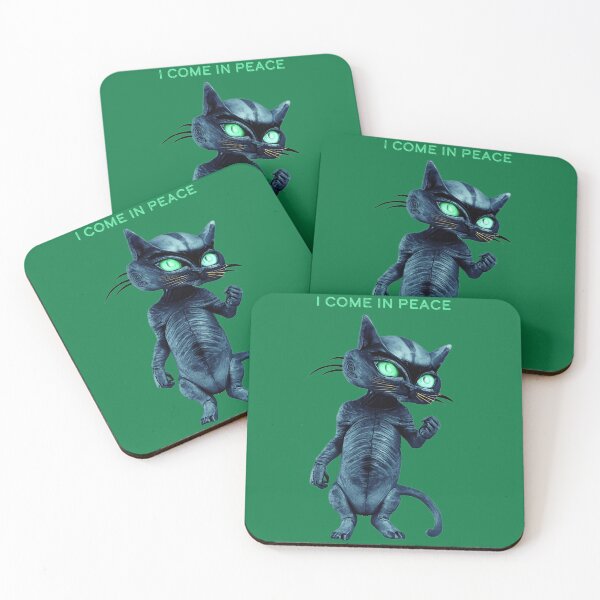 Item preview, Alien cat, I come in peace designed and sold by Glamalt.